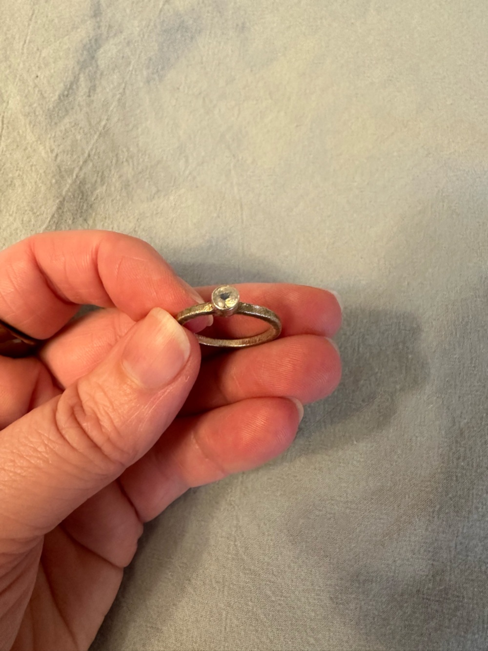 Sterling Silver Genuine Moonstone Ring